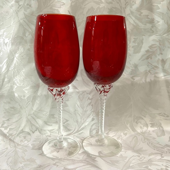 Kernow royal ruby red wine glasses - Picture 2 of 2